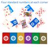 TSB Standard Print Bridge Cards Pack of 12 Decks - 6 Colors Bridge Playing Cards - Easy Storage (2 Red 2 Blue 2 Purple 2 Grey 2 Green 2 Yellow Regular) view 3