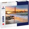 Noah Jigsaw Puzzle Sunset at The Beach by The Golden Gate Bridge in San Francisco California 1000 Pieces view 1