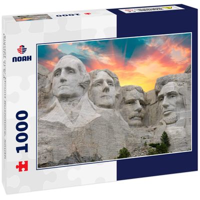 Noah Jigsaw Puzzle Sunset Over Mount Rushmore, South Dakota, U.S.A. 1000 Pieces