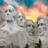 Noah Jigsaw Puzzle Sunset Over Mount Rushmore, South Dakota, U.S.A. 1000 Pieces view 2