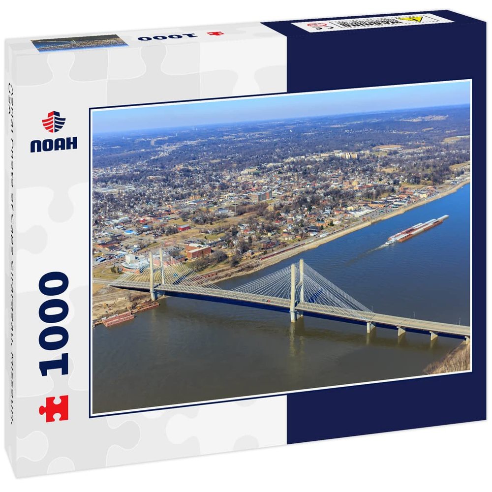 Noah Jigsaw Puzzle Aerial Photo of Cape Girardeau, Missouri, USA 1000 Pieces
