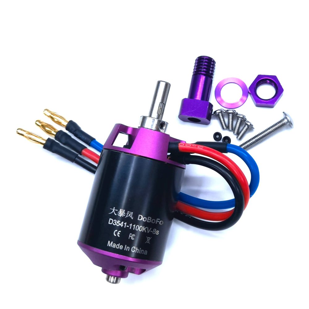 DoBoFo Brushless Motor 8S 1100KV 33.6V for EDF 90mm 12 Blades Electric Ducted Fan, High Speed Motor 36960RPM, Hobby Jet Engine RC Car Engine Parts, Remote Control Model Replacement Airplane Parts DIY