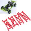 Raguso RC Front Rear Arms Aluminium Alloy Anti Deformation RC Swing Arms Metal Front Rear Suspension Arms for LOSI 22S SCT for 1/10 RC Short Course Truck(Red) view 2