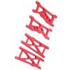 Raguso RC Front Rear Arms Aluminium Alloy Anti Deformation RC Swing Arms Metal Front Rear Suspension Arms for LOSI 22S SCT for 1/10 RC Short Course Truck(Red) view 3