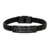 Amangny Hula Hooping is not a Hobby. It's a. Braided Leather Bracelet, Hula Hooping Engraved Bracelet, for Hula Hooping, Present, Exercise, Fitness, Workout view 1