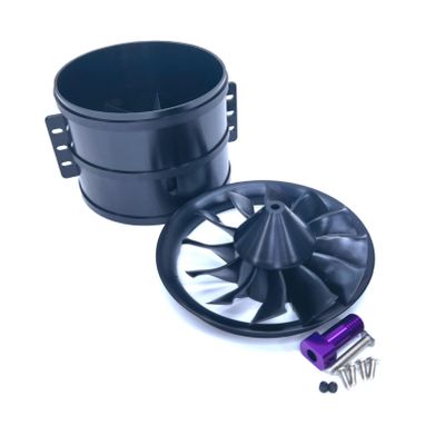DoBoFo EDF 50mm 11 Blades Ducted Fan with ESC Propeller Hobby RC Jet Engine Brushless Motor Remote Control Model Airplane DIY (50mm EDF Type B(with Screw Holes), 5S 3750KV)