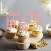 24 PCS Happy 80th Birthday Cupcake Toppers Glitter Hello 80 Cupcake Picks Eighty Since 1945 Cupcake Decorations for 80th Birthday Anniversary Retirement Party Cake Decoration Supplies Rose Gold view 4