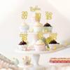 24 PCS Glitter 18th Birthday Cupcake Toppers Hello 18 Eighteen Cupcake Picks Cheers to 18 Since 2007 Cupcake Topper for Happy 18th Birthday Anniversary Party Cake Decorations Supplies Gold view 4