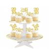 24 PCS Glitter 15th Birthday Cupcake Toppers Hello 15 Fifteen Cupcake Picks Mis Quince Since 2010 Cupcake Topper for Happy 15th Birthday Anniversary Party Cake Decorations Supplies Gold view 4