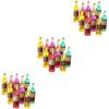 EXCEART 54pcs Miniature Wine Bottles for Dollhouse Ornaments Lovely Bottle Realistic Colors and Shapes for Home Decoration and Collecting Mixed Styles view 1