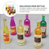 EXCEART 54pcs Miniature Wine Bottles for Dollhouse Ornaments Lovely Bottle Realistic Colors and Shapes for Home Decoration and Collecting Mixed Styles view 2