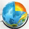 KH66ZKY Earth Internal Structure Model - Geographic World Globe - Desk Classroom Decorative Globe with Stand, Educational Gift for Boys & Girls view 4