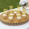 24 PCS Glitter 50th Birthday Cupcake Toppers Hello 50 Fifty Cupcake Picks Cheers to 50 Since 1975 Cake Decorations for Happy 50th Birthday Wedding Anniversary Party Decoration Supplies Gold view 4