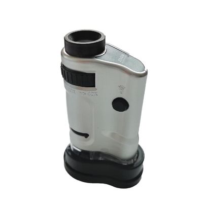 RADHAX Microscope Kit Adjustable 20-40X Magnifying Glass with Stand Base Portable Illuminated Magnifier Microscope Lens Adapters