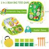 2 in 1 St Patricks Day Easter Bean Bag Toss Games for Kids, St Patricks Day Leprechaun Bunny Tossing Games Easter Gifts Party Favors for Kids Ages 4 8 Outdoor Yard Toys view 2