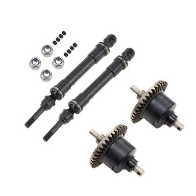 2 * 1/10 RC Car Drive Shaft+Gear Differential Set for Traxxas Slash 4X4 VXL