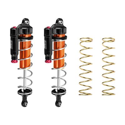GPM Upgrades Aluminum 6061-T6 Front L-Shape Piggy Back (Built-in Piston Spring) Adjustable Spring Dampers 177Mm for 1/5 Kraton 8S ARA110002T1/ARA110002T2 Rc Cars (Orange)