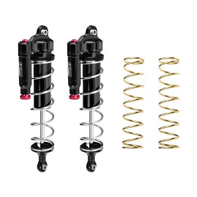 GPM Upgrades Aluminum 6061-T6 Rear L-Shape Piggy Back (Built-in Piston Spring) Adjustable Spring Dampers 187Mm for 1/5 Kraton 8S ARA110002T1/ARA110002T2&1/5 Outcast 8S BLX (ARA5810) Rc Cars (Black)