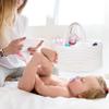ABenkle Baby Diaper Caddy, Nursery Storage Bin and Car Organizer for Diapers Wipes, Cotton Rope Basket Changing Table Caddy view 2