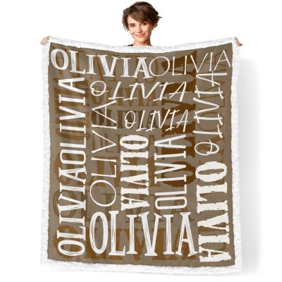 Dr.TOUGH Personalized Blankets for Kids with Name Personalized Baby Blanket with Name Custom Blankets for Kids Adults Baby Christmas Birthday Valentines Day Gift