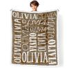 Dr.TOUGH Personalized Blankets for Kids with Name Personalized Baby Blanket with Name Custom Blankets for Kids Adults Baby Christmas Birthday Valentines Day Gift view 1
