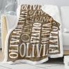 Dr.TOUGH Personalized Blankets for Kids with Name Personalized Baby Blanket with Name Custom Blankets for Kids Adults Baby Christmas Birthday Valentines Day Gift view 2