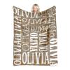 Dr.TOUGH Personalized Blankets for Kids with Name Personalized Baby Blanket with Name Custom Blankets for Kids Adults Baby Christmas Birthday Valentines Day Gift view 3