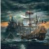 1000 Pieces Jigsaw Puzzles for Adults Teens Pirates Sailboats Fun Game Props Educational Toys Decompressing Intellectual Puzzles Gift for Easter Hallowen Christmas Birthday view 1