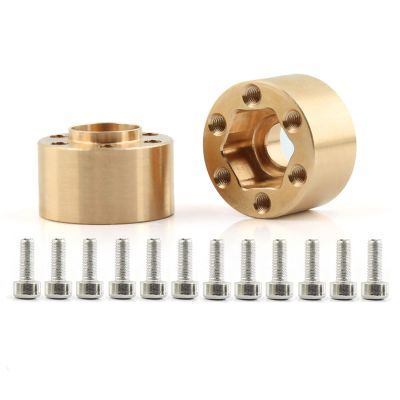2* Replacement Brass RC Wheel Hex Hub Adapter for Axial SCX10 Capra TRX4 TRX6 VS4-10 Gen8