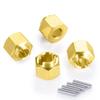 RCHUBAM 7mm Brass Wheel Hex Hub Extenders Adapter 4/5/6mm Thickness for 1/18 TRX-4M Bronco RC Crawler Car (5mm) view 4