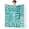 Dr.TOUGH Personalized Blankets for Kids with Name Personalized Baby Blanket with Name Custom Blankets for Kids Adults Baby Christmas Birthday Valentines Day Gift view 1