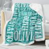 Dr.TOUGH Personalized Blankets for Kids with Name Personalized Baby Blanket with Name Custom Blankets for Kids Adults Baby Christmas Birthday Valentines Day Gift view 2