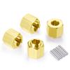 RCHUBAM 7mm Brass Wheel Hex Hub Extenders Adapter 4/5/6mm Thickness for 1/18 TRX-4M Bronco RC Crawler Car (6mm) view 3