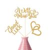 12 Pcs We Will Miss You Centerpiece Sticks, Going Away Party Decorations Table Centerpiece for Farewell Retirement Goodbye Bye Felicia Graduation Party Decor Gold view 1