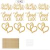 12 Pcs We Will Miss You Centerpiece Sticks, Going Away Party Decorations Table Centerpiece for Farewell Retirement Goodbye Bye Felicia Graduation Party Decor Gold view 3