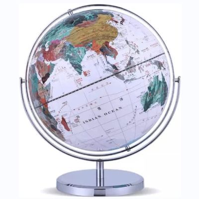HRTC World Globe 720 Full Rotating World Globe Globe Geography Adult Explore The World Learning Globe Kids 12.5 Inch Desktop with Stand Clear Text Marking