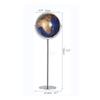 HRTC World Globe Educational Geography Globe Floor Globe with Round Stand Adult Geography Lighted Globe Decorative Globe 17 Inch Clear Text Marking view 2