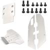 1/10 RC Car Chassis Armor Front & Rear Skid Plates Chassis Armor Upgrade Part for Traxxas Slash 2WD 1/10 view 1