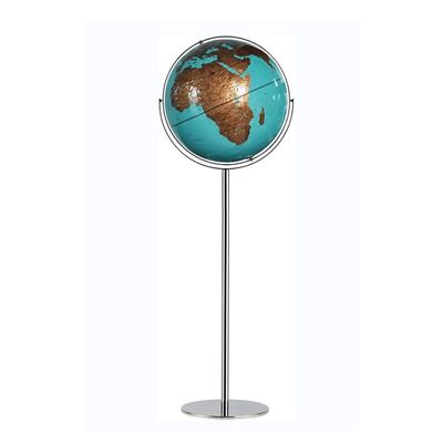 World Globe High End Luminous Classic Globe, 17" Diameter - Light Up Earth World Globe Floor Standing Adult Kids Night Light Home Decor Clear Text Marking