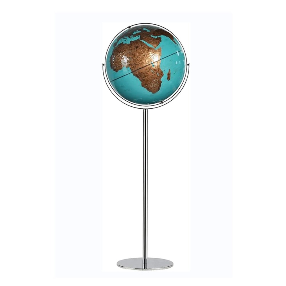 World Globe High End Luminous Classic Globe, 17" Diameter - Light Up Earth World Globe Floor Standing Adult Kids Night Light Home Decor Clear Text Marking