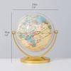 HRTC World Globe Desktop Geo Globe 360 Rotating World Globe Retro Globe Educational Map Gift Globe 5.9 Inch Diameter Clear Text Marking view 2