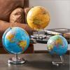 HRTC World Globe Desktop Geo Globe 360 Rotating World Globe Retro Globe Educational Map Gift Globe 5.9 Inch Diameter Clear Text Marking view 3