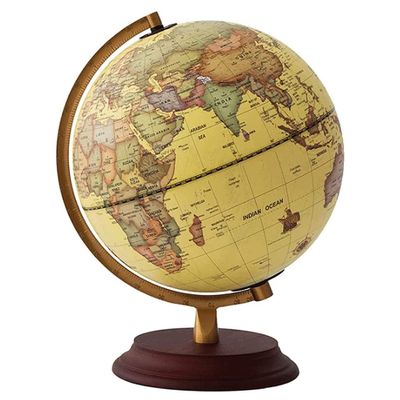 World Globe World Earth Educational Geographical Gelast with A Stable Base and High -Definition Map Earth Rites Home Decoration Clear Text Marking