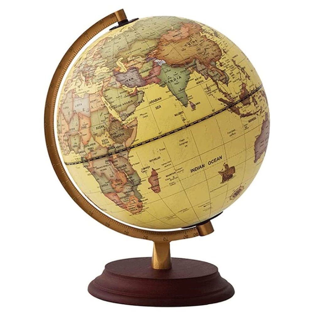 World Globe World Earth Educational Geographical Gelast with A Stable Base and High -Definition Map Earth Rites Home Decoration Clear Text Marking
