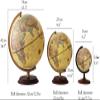 World Globe World Earth Educational Geographical Gelast with A Stable Base and High -Definition Map Earth Rites Home Decoration Clear Text Marking view 2