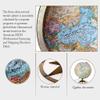 HRTC World Globe Classic Retro World Globe with Metal Stand Glowing Led World Globe for Kids and Adults Lighting Globe Night Light Globe 12 Inch Clear Text Marking view 3
