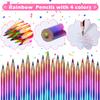 digi marker Valentines Cards for Kids Classroom- 24 Packs Rainbow Pencils with Animal Cards Kits Valentine Party Favors for Boys Girls, Kids Exchange Cards for School Valentines Day Gifts view 3
