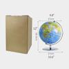 HRTC World Globe Embossed Interactive World Globe Lighting Night Light 3 in 1 Interactive Educational Geography Globe with Stand Globe 10 Inch Clear Text Marking view 2