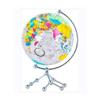 World Globe Educational Geography Globe Transparent Acrylic World Globe 12" High Desktop 360 Degree Rotating Globe with Metal Tripod Clear Text Marking view 1