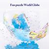 HRTC World Globe DIY Jigsaw Puzzle Sphere World Globe 15cm / 5.9" Diameter Blue Puzzle Globe Student Assembled World Globe 15cm / 5.9" Clear Text Marking view 2